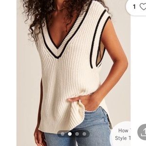 Abercrombie Oversized Sweater Vest